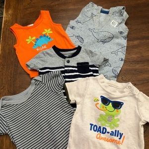 Boys 6-9 month onesies